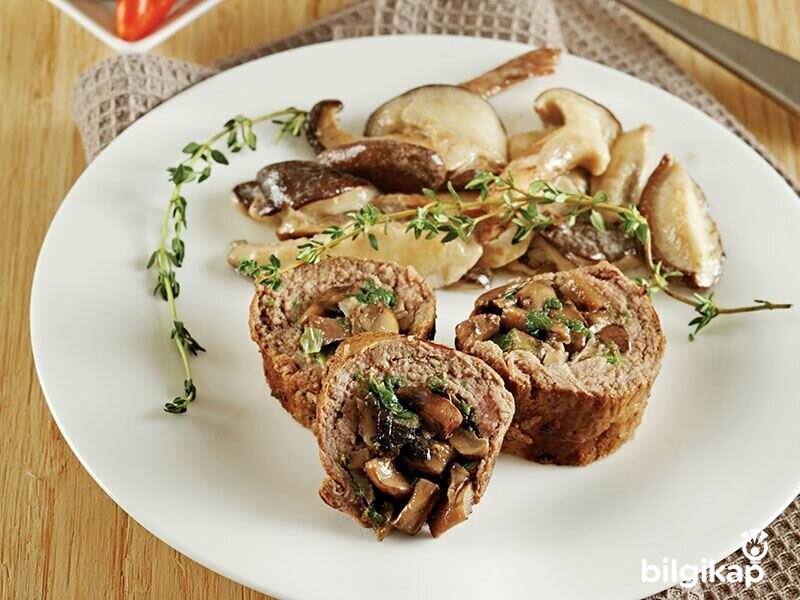 Mantarlı Rulo Biftek  Et Yemekleri Köfte Tarifleri Tarifler